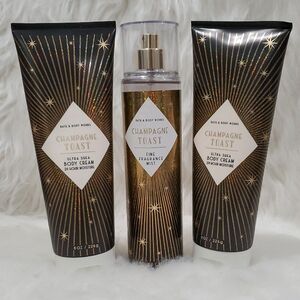 Bath & Body Works Champagne Toast Set - Black and Gold